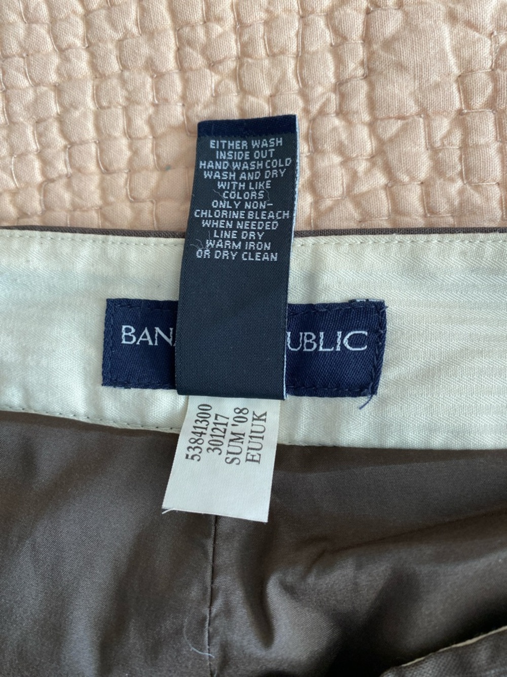 Banana Republic Brown Pinstripe Wide-Leg Trousers, Women’s Size 8 Short - Picture 12 of 13